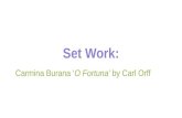 Set Work: Carmina Burana ‘O Fortuna’ by Carl Orff.