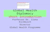 Global Health Diplomacy short introduction Professor Dr. llona Kickbusch Director Global Health Programme.