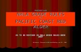 PRESENTING NHLA GRADE RULES FOR PACIFIC COAST RED ALDER AS TO BE REVISED IN NHLA GRADE RULES BOOK 2007 Rob Johnson – Presented at WHA Annual Meeting –June.