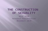 WISE 2P90 Research Presentation November 2010. Part 1 Sex and Gender Part 2 Gender is Constructed Part 3 Agents of Socialization Part 4 Dangers of Socialization.