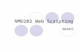 NMD202 Web Scripting Week5. What we will cover today PHPmyAdmin Debugging – using print_r Modifying Data PHP (cont.) 4D Methodology File and IO operations.