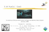 5.0 Fuels: Coal Frank R. Leslie, B. S. E. E., M. S. Space Technology, LS IEEE 1/25/2010, Rev. 2.1.0 fleslie @fit.edu; (321) 674-7377 fleslie.