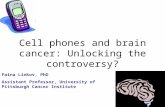 Cell phones and brain cancer: Unlocking the controversy? Faina Linkov, PhD Assistant Professor, University of Pittsburgh Cancer Institute.