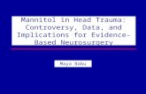 Mannitol in Head Trauma: Controversy, Data, and Implications for Evidence-Based Neurosurgery Maya Babu.