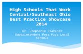 High Schools That Work Central/Southeast Ohio Best Practice Showcase 2014 Dr. Stephanie Starcher Superintendent Fort Frye Local Schools.