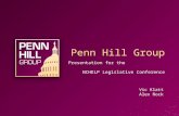 Penn Hill Group Presentation for the NCHELP Legislative Conference Vic Klatt Alex Nock.