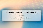 Gases, Heat, and Work Physics Montwood High School R. Casao.