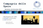 Sandro Bicocchi Managing Director Compagnia delle Opere Barcelona, 2nd december 2002 VII Jornada Euroecom – 2Bdigital  “Marketplace for SME: