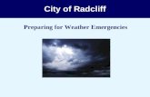 City of Radcliff Preparing for Weather Emergencies.