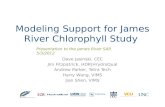 Modeling Support for James River Chlorophyll Study Dave Jasinski, CEC Jim Fitzpatrick, HDR|HrydroQual Andrew Parker, Tetra Tech Harry Wang, VIMS Jian Shen,
