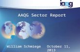 AAQG Sector Report William SchmiegeOctober 11, 2013.