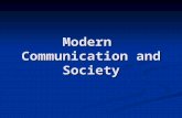 Modern Communication and Society. Transistor Electronics kit.