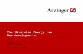 Колонтитул презентации 1 The Ukrainian Energy Law. New developments. Speaker: Wolfram Rehbock 24 th of August, 2012.