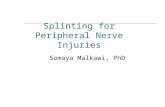 Splinting for Peripheral Nerve Injuries Somaya Malkawi, PhD.