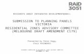 RAID@3051 SUBMISSION TO RESIDENTIAL ZONES ADVISORY COMMITTEE SEPTEMBER 17, 2014 RESIDENTS ABOUT INTEGRATED DEVELOPMENT@3051: SUBMISSION TO PLANNING PANELS.