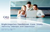 Nightingales/Sanderson Case Study Improving campaigns with suppression Presented by: Ahmed Amin Date: 12 th June 2007.
