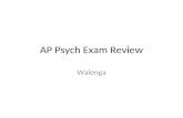 AP Psych Exam Review Walenga Research Methods: Important Terms Hypothesis Operational definitions Variables Theory Population Representative sample.