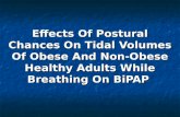 Effects Of Postural Chances On Tidal Volumes Of Obese And Non-Obese Healthy Adults While Breathing On BiPAP.