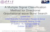 Jcao@tsinghua.edu.cn | , October 12, 2011 A Multiple Signal Classification Method for Directional Gravitational-wave Burst Search Junwei.