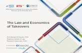 The Law and Economics of Takeovers Prof Alessio M Pacces, PhD Erasmus School of Law Research Associate, ECGI OECD Russia Corporate Governance Roundtable.