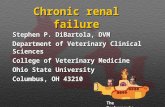 Chronic renal failure Stephen P. DiBartola, DVM Department of Veterinary Clinical Sciences College of Veterinary Medicine Ohio State University Columbus,
