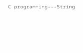 C programming---String. String Literals A string literal is a sequence of characters enclosed within double quotes: “hello world”