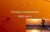 Fitness Components BTEC Unit 1 General Fitness This is the ability of your body to carry out everyday activities without excessive tiredness and still.