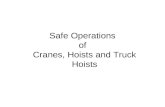Safe Operations of Cranes, Hoists and Truck Hoists.