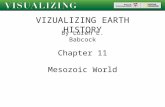 VIZUALIZING EARTH HISTORY By Loren E. Babcock Chapter 11 Mesozoic World.