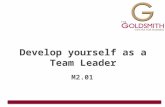 Develop yourself as a Team Leader M2.01. Last week… How much do you remember?