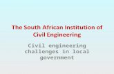 Civil engineering challenges in local government.