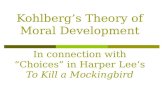 Kohlberg’s Theory of Moral Development In connection with “Choices” in Harper Lee’s To Kill a Mockingbird.
