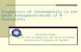 Diagnostics of Inhomogeneity in the Outer Atmospheres/Winds of M Supergiants Alexander Brown Center for Astrophysics and Space Astronomy University of.