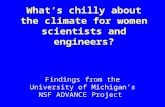 What’s chilly about the climate for women scientists and engineers? Findings from the University of Michigan’s NSF ADVANCE Project.