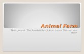 Animal Farm Background: The Russian Revolution, Lenin, Trotsky, and Stalin.