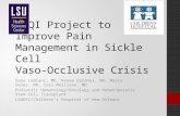 A QI Project to Improve Pain Management in Sickle Cell Vaso-Occlusive Crisis Dana LeBlanc, MD, Renee Gardner, MD, Maria Velez, MD, Cori Morrison, MD Pediatric.
