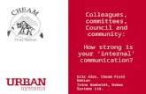 CHEAM FIRST NATION Colleagues, committees, Council and community: How strong is your ‘internal’ communication? Eric Alex, Cheam First Nation Trina Wamboldt,