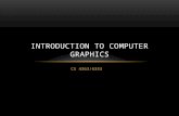 CS 4363/6353 INTRODUCTION TO COMPUTER GRAPHICS. WHAT YOU’LL SEE Interactive 3D computer graphics Real-time 2D, but mostly 3D OpenGL C/C++ (if you don’t.
