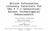 Online Information Literacy Tutorials for the X Y Z Generation: Recent Technological Enhancements Instructional Librarians Meg @+H 2 O-Singer University.