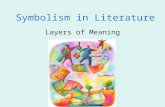 Symbolism in Literature Layers of Meaning. What Symbols Stand For A symbol is often an ordinary object, event, person, or animal to which we have attached.