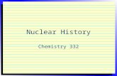 Nuclear History Chemistry 332. Seven Important Eras  Pre-atomists  Early atomists  Late atomists  Plum pudding model  Nuclear model  Planetary model.