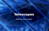 Telescopes How do they work?. 1. History 2. Lenses & Hardware 3. Reflecting Telescopes 4. Refracting Telescopes.