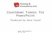 Countdown Timers for PowerPoint Produced by Dave Foord.