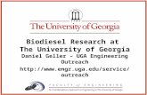 Biodiesel Research at The University of Georgia Daniel Geller – UGA Engineering Outreach .