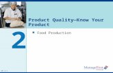 OH 2-1 Product Quality—Know Your Product Food Production 2 OH 2-1.