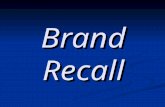 Brand Recall. Category - Recall Chewing Gum Chewing Gum Laser Printer Laser Printer Photo Film Photo Film Jeans Jeans Detergent Detergent Wrigley’s HP.