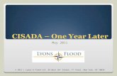 CISADA – One Year Later May 2011 © 2011 | Lyons & Flood LLP, 65 West 36 th Street, 7 th Floor, New York, NY 10018.