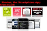 Rhodes, the Smartphone App Framework. Background  Smartphone sales are exploding  Six major smartphone operating systems: iPhone, BlackBerry, Windows.