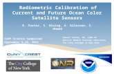 Radiometric Calibration of Current and Future Ocean Color Satellite Sensors R. Foster, S. Hlaing, A. Gilerson, S. Ahmed Robert Foster, ME, LEED AP Optical.