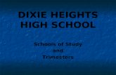 DIXIE HEIGHTS HIGH SCHOOL Schools of Study and Trimesters.